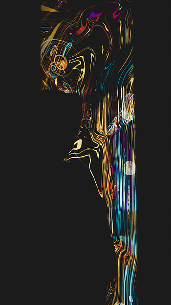 Dark, Multicolored, Motley, Stripes, Streaks, Distortion HD phone wallpaper