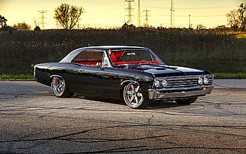 Chevrolet Chevelle, muscle cars, 1967 cars, low rider, retro cars, 1967 Chevrolet Chevelle, american cars, Chevrolet HD wallpaper