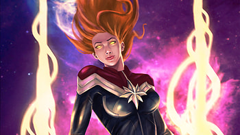New Captain Marvel Arts, captain-marvel, superheroes, artwork, deviantart HD wallpaper