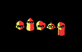 Incredibles 2, dark and minimal, movie, poster HD wallpaper