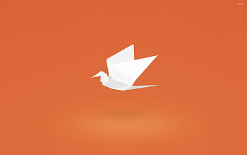 Paper Crane, Origami crane , Vector design, Simplistic elegance HD wallpaper