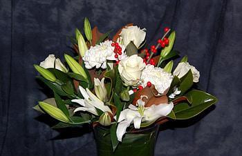 Flowers, Roses, Chrysanthemum, Lilies, Berries, Bouquet HD wallpaper