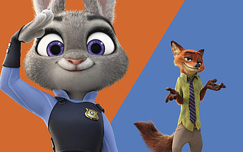 Judy Hopps And Nick, zootopia, movies, animated-movies, cartoons, 2016-movies HD wallpaper