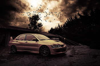 Lancer Evo , High-resolution, quality, Car enthusiasts HD wallpaper