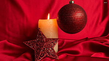 Christmas Decorations, Star, Bauble, Christmas, Decorations, Red, And HD wallpaper