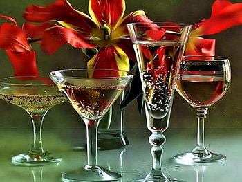 Happy New Year !, champagne, graphy, year, dark, celebration, background, abstract, flower, green, red, 2017, glasses, happy, happiness, new, drink HD wallpaper