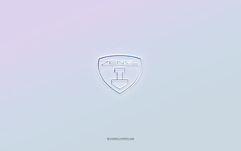 Zenvo logo, gray creative background, Zenvo emblem, gray paper texture, Zenvo, gray background, Zenvo 3d logo HD wallpaper