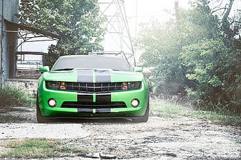 Chevrolet, Cars, Stripes, Streaks, Camaro, Limber, Front End HD wallpaper