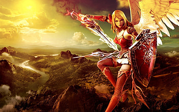 Angel Warrior, CGI, Warrior, Feather, Wings, 3D, Angel HD wallpaper