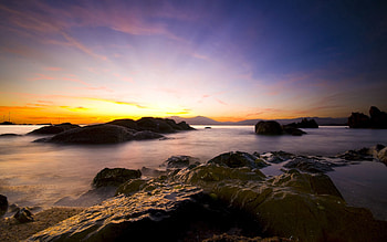 Nature, Stones, Fog, Evening, Silence, Dream, Sleep, Shroud, Cover, Serenity HD wallpaper