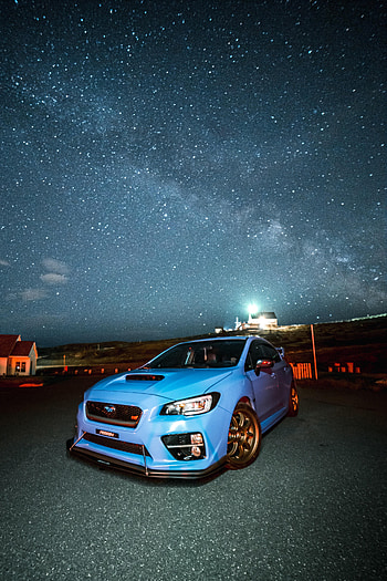 Sports, Subaru, Cars, Car, Front View, Sports Car, Spoiler, Subaru Wrx HD phone wallpaper