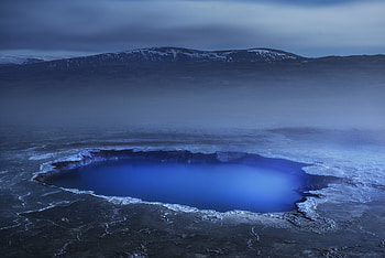 Silicate Rich Blue Pool, world, graphy HD wallpaper