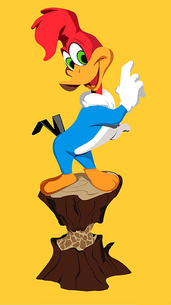 Woody Woodpecker, Cartoon , Colorful illustration, Funny character HD phone wallpaper