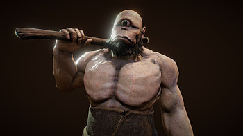 Cyclop, Royalty- 3D model, WillPowAProject, Art creation HD wallpaper