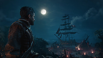 Skull and Bones Game – Pirate Adventure at Moonlight, video game, Skull and Bones HD wallpaper