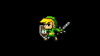 Zelda 8 Bit Minimalism, zelda, minimalism, cartoons, 8-bit HD wallpaper