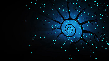 Abstract, Fantasy, Sky, Stars, Beams, Rays, Points, Point, Spiral HD wallpaper