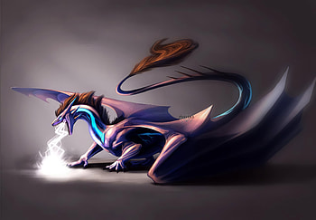 Lightning Dragon , dragon, artist, artwork, digital-art, deviantart HD wallpaper