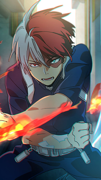 Shoto Todoroki, Anime, My Hero Academia HD phone wallpaper
