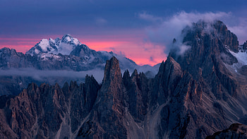 Clouds Over Mountains , clouds, mountains, nature HD wallpaper