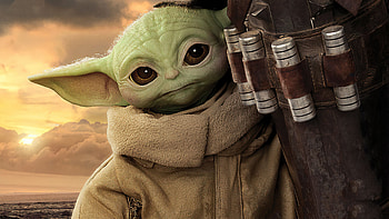 Din Grogu, Yoda (Star Wars) HD wallpaper