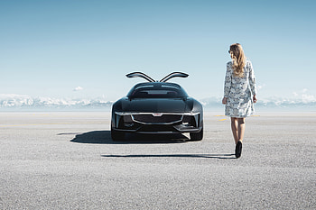 GFG Sibylla, sports car, 2018, front HD wallpaper