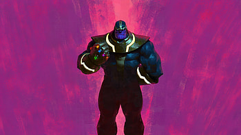 Unleashing The Power Of Thanos, thanos, artwork, art, digital-art, superheroes HD wallpaper