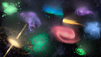 Space Colors, space, galaxy, nebula, star HD wallpaper