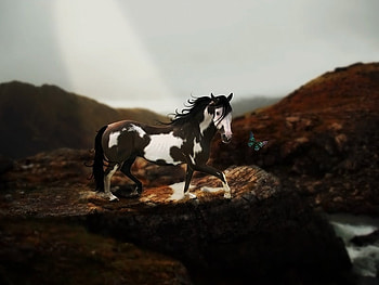 atr_trade., animal, horse, 3d, art HD wallpaper