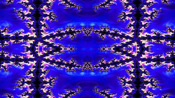 Trippy Psychedelic Fractal, trippy, psychedelic, aesthetic, blue, Abstract, fractal, abstract blue HD wallpaper