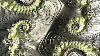 Fractal Art for your - White & Green Pale, CGI, pattern, psychedelic, trippy, Abstract, fractal HD wallpaper