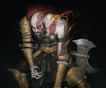 God of Frenzied Flame, Kratos (God Of War), video game, God of War: Ragnarök HD wallpaper