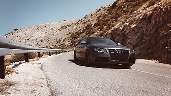 Auto, Mountains, Cars, Road, Movement, Traffic, Front View HD wallpaper