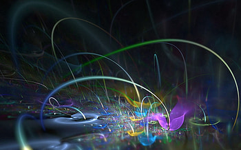 Abstract, Flowers, Bright, Petals, Lines, Form, Fractal HD wallpaper