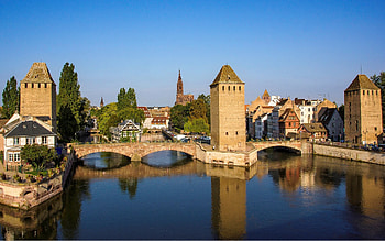 Strasbourg, France, bridge, France, cityscape, town HD wallpaper