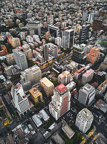 Cities, Architecture, City, View From Above, Road, Roof, Roofs HD phone wallpaper