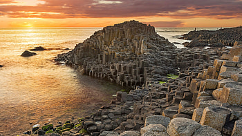 Causeway, Natural wonders, Coastal beauty, Northern Ireland HD wallpaper