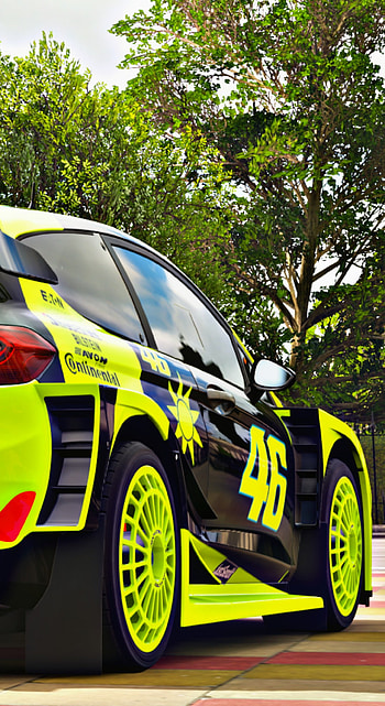 Rally car, rossi, vr46, ford HD phone wallpaper