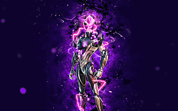 Trespasser Cubed Trespasser Elite, , violet neon lights, Fortnite Battle Royale, Fortnite characters, Trespasser Cubed Trespasser Elite Skin, Fortnite, Trespasser Cubed Trespasser Elite Fortnite HD wallpaper
