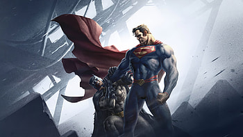 Superman Killing Batman, superman, batman, superheroes, artwork HD wallpaper