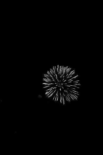 Night, Salute, Bw, Chb, Fireworks, Firework HD phone wallpaper