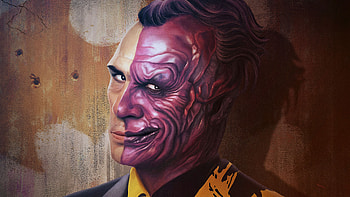 Two Face Supervillain , two-face, supervillain, superheroes, artwork, digital-art HD wallpaper