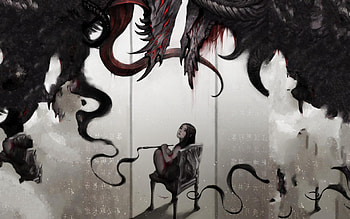 Drawing, Dark, Dream, Painting HD wallpaper