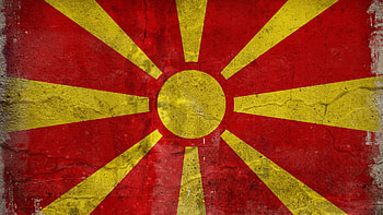 flag, macedonia, color, texture, spot HD wallpaper