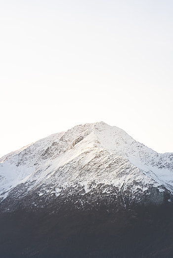 Nature, Snow, Mountain, Vertex, Top, Snow Covered, Snowbound, Slope HD phone wallpaper