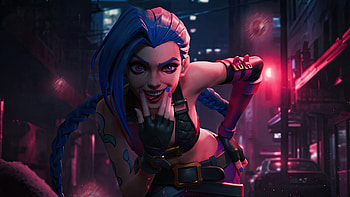 Jinx Chaos And Curses, jinx-league-of-legends, league-of-legends, games, artwork, artist, digital-art, video-games HD wallpaper