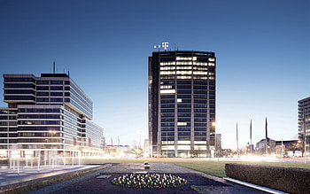 Cities, Berlin, Fountain, Flower Bed, Flowerbed, Street, Multi-Storey, Multistory, Charlottenburg, Ernst-Reuter-Platz, Technical University HD wallpaper