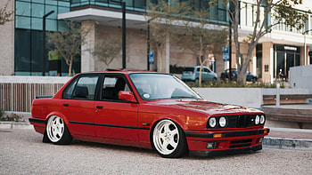 BMW, wheel, car, red HD wallpaper