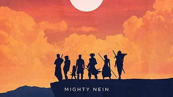 Warriors Mighty Nein Minimalist Art, warrior, artist, artwork, digital-art, minimalism, art HD wallpaper