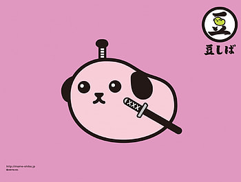 Mameshiba, Honesty, Bean, Sword, Kawaii, Loyalty, Pink, Cute HD wallpaper